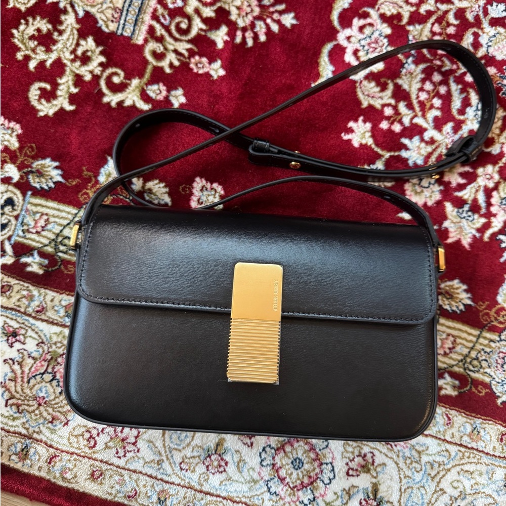 Ateliers Auguste Monceau Baguette Gold Edition in Black Box Leather - Picture 3 of 13